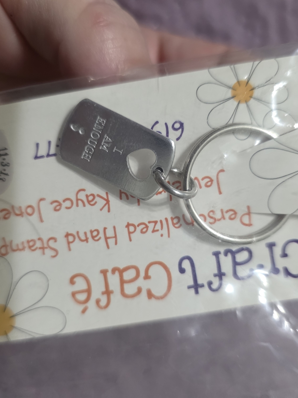 I Am Enough Keychain Key Ring - Unbranded